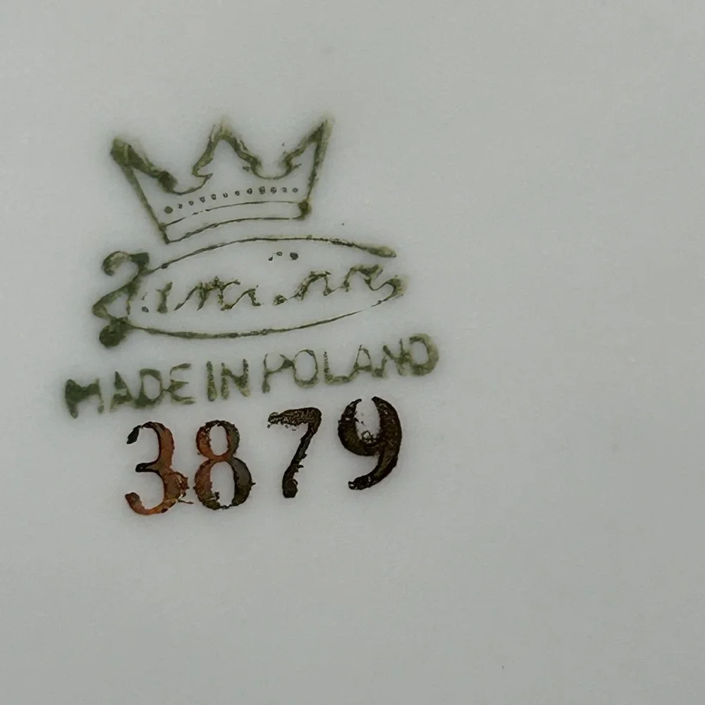 Favolina Karolina Jarolina Poland 3879 Bread Dessert Silver‎ Scalloped Floral 4